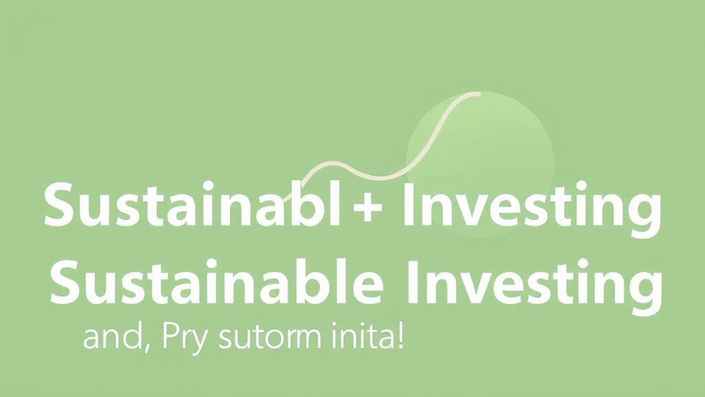 Sustainable Investing: Balancing Profits and Environmental Impact