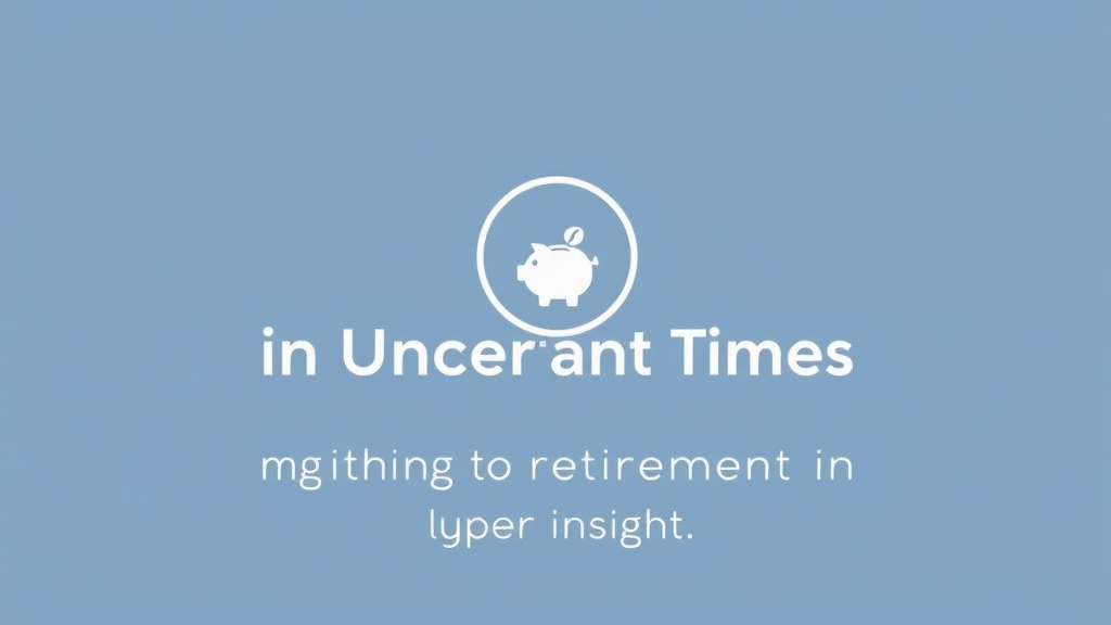 Retirement Planning in Uncertain Times: Expert Insights